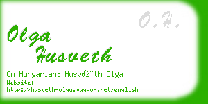 olga husveth business card